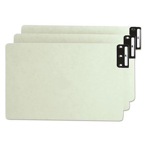 100% Recycled End Tab Pressboard Guides with Metal Tabs