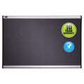 Prestige Gray Diamond Mesh Bulletin Board