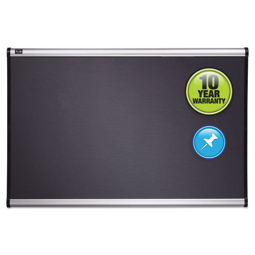 Prestige Gray Diamond Mesh Bulletin Board