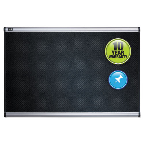 Prestige Black Embossed Foam Bulletin Board