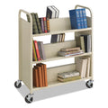 Steel Double-Sided Book Cart