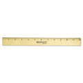 Wood Ruler with Single Metal Edge