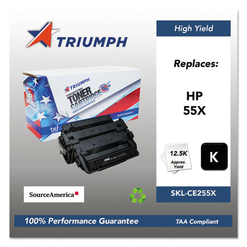 751000NSH1098 Remanufactured CE255X (55X) High-Yield Toner
