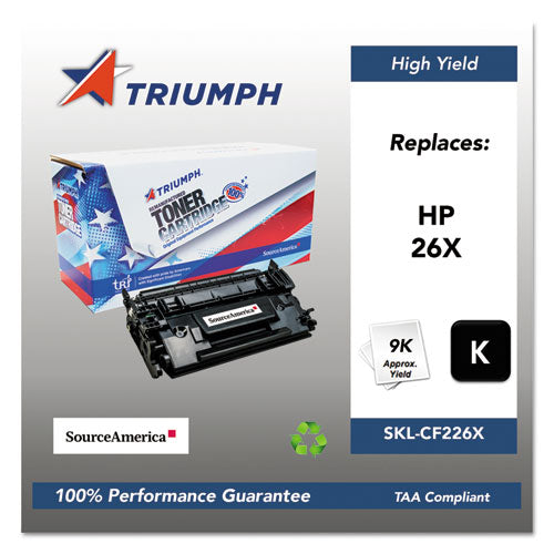 751000NSH1588 Remanufactured CF226X (26X) High-Yield Toner