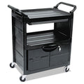 Utility Cart with Locking Doors