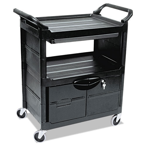 Utility Cart with Locking Doors