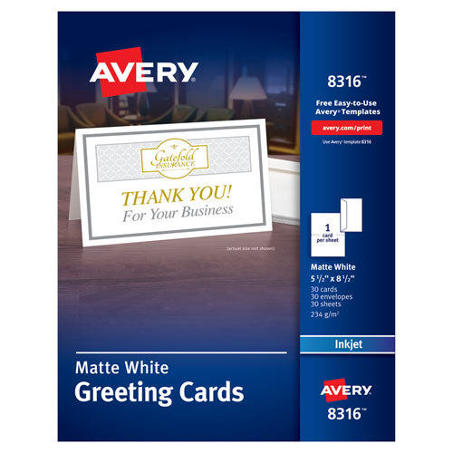 Half-Fold Greeting Cards with Matching Envelopes