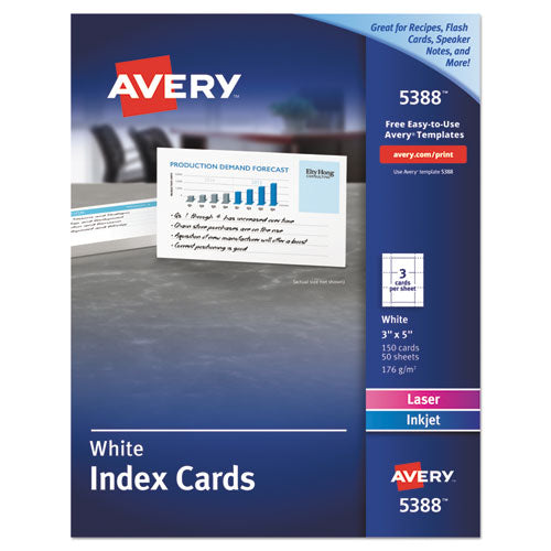 Printable Index Cards with Sure Feed