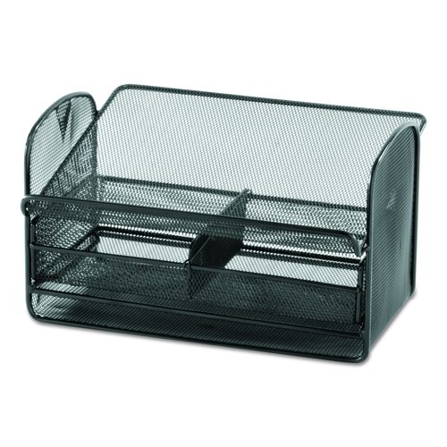 Onyx Angled Mesh Steel Telephone Stand