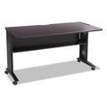 Mobile Computer Desk with Reversible Top