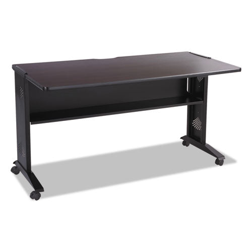 Mobile Computer Desk with Reversible Top