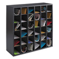 Wood Mail Sorter with Adjustable Dividers