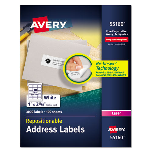 Repositionable Address Labels w/SureFeed