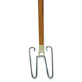 Wedge Dust Mop Head Frame/Lacquered Wood Handle