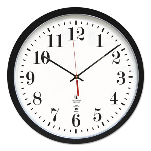 Black ATOMIC Contemporary Clock
