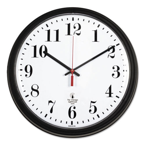 Black Quartz CONTRACT Clock