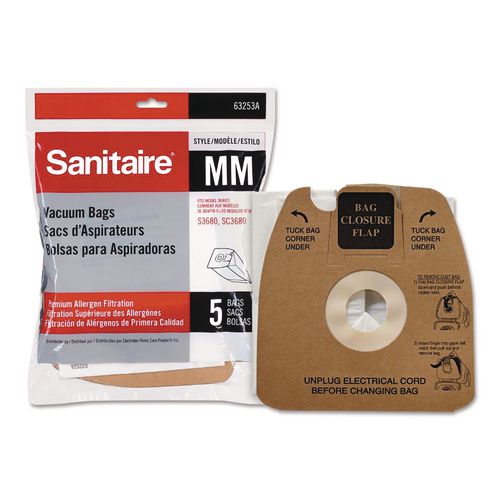 Style MM Disposable Dust Bags with Allergen Filter for SC3683A/SC3683B