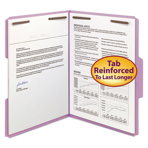 Top Tab Colored Fastener Folders