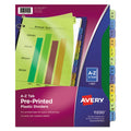 Durable Preprinted Plastic Tab Dividers