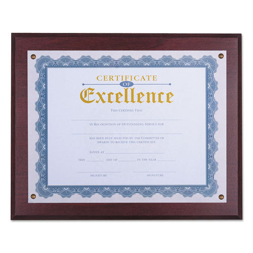 Award Plaque for 11" x 8.5" Award Certificates