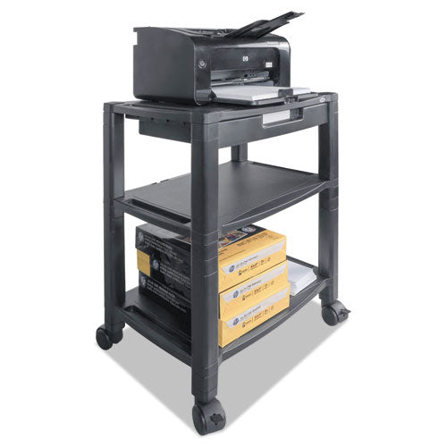 Height-Adjustable Deskside Printer Cart