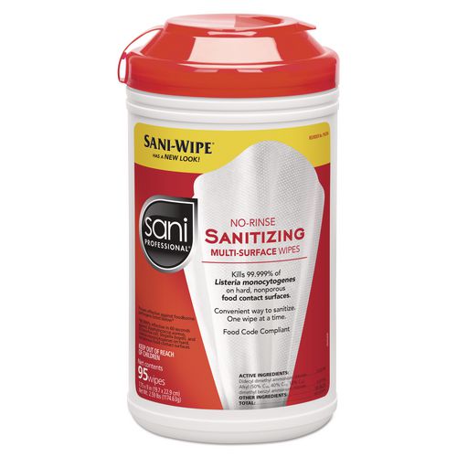 No-Rinse Sanitizing Multi-Surface Wipes