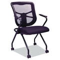Alera Elusion Mesh Nesting Chairs with Padded Arms