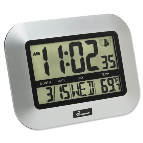 6645016611877 SKILCRAFT LCD Digital Radio-Controlled Clock
