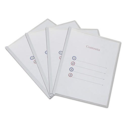 Clear View Report Cover with Slide-on Binder Bar