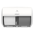 Compact Coreless Side-by-Side 2-Roll Tissue Dispenser