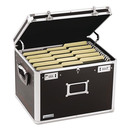 Locking File Chest with Adjustable File Rails