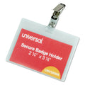 Deluxe Clear Badge Holder w/Garment-Safe Clips