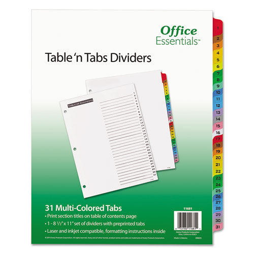 Table 'n Tabs Dividers