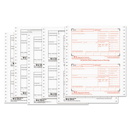 6-Part W-2 Continuous Feed Tax Forms
