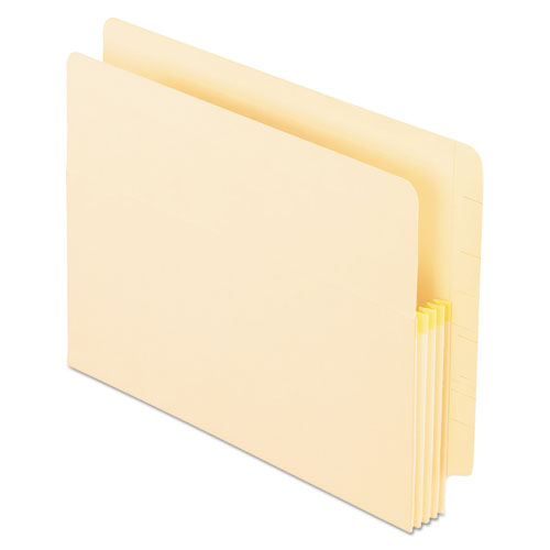 Manila Drop Front Shelf File Pockets with Tyvek Gusset Top