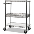 Three-Tier Wire Cart with Basket