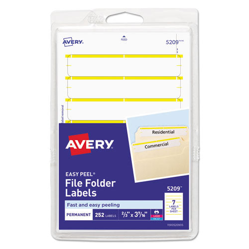 Printable 4" x 6" - Permanent File Folder Labels