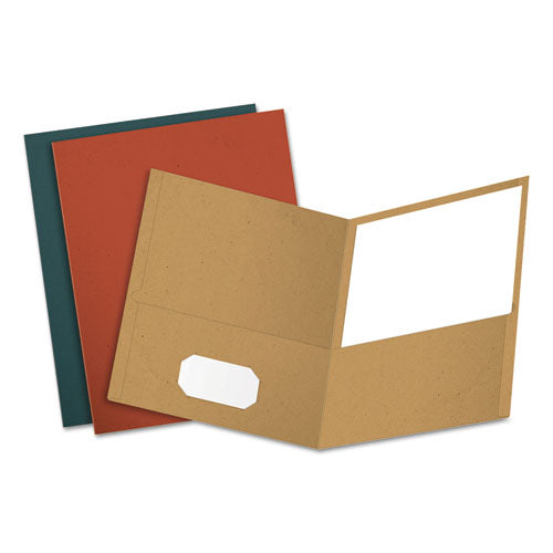 Earthwise by Oxford Recycled Paper Twin-Pocket Portfolio