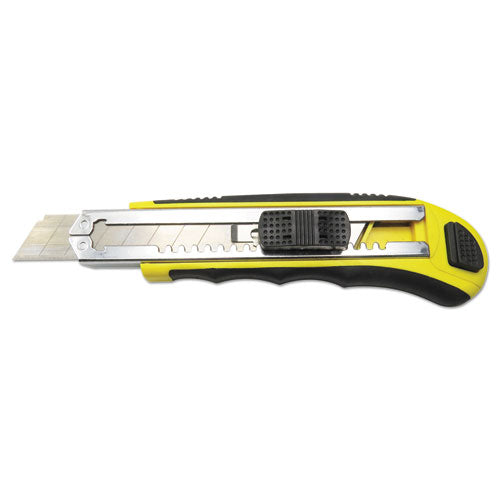 Rubber-Gripped Retractable Snap Blade Knife