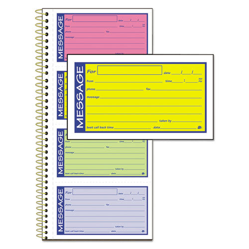 Wirebound Telephone Book with Multicolored Messages