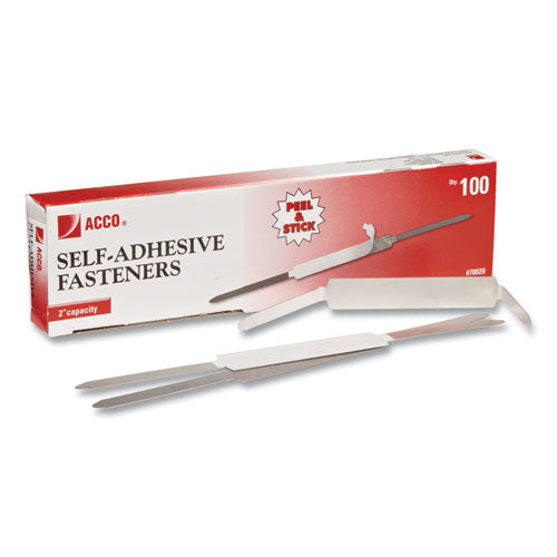 Self-Adhesive Two-Prong Paper Fastener Bases