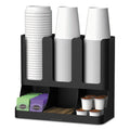 Flume Six-Section Upright Coffee Condiment/Cup Organizer
