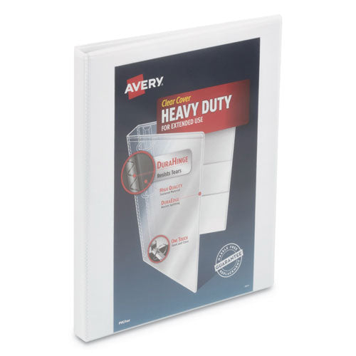 Heavy-Duty View Binder with DuraHinge and One Touch Slant Rings