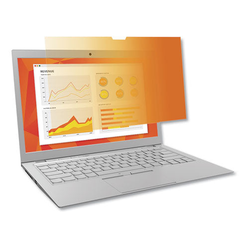 Touch Compatible Gold Privacy Filter for 13.3" Widescreen Laptop