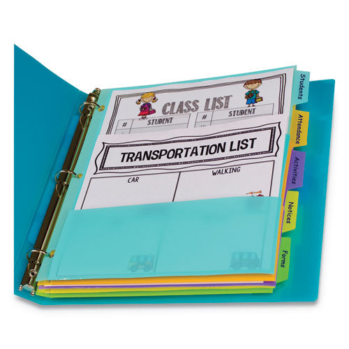Index Dividers with Multi-Pockets