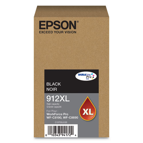 T912XL120 (912XL) DURABrite Pro High-Yield Ink