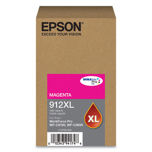 T912XL320 (912XL) DURABrite Pro High-Yield Ink