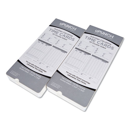 Time Clock Cards for uPunch HN2000/HN4000/HN4600