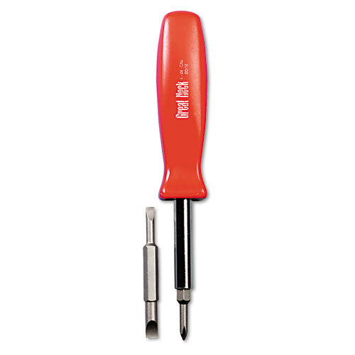 4 in-1 Screwdriver w/Interchangeable Phillips/Standard Bits
