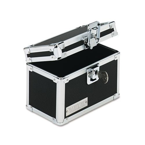Vaultz Locking Index Card File with Flip Top